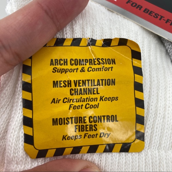 Dickies Men's 6pk Dri-Tech Ankle Socks - WHITE - Picture 2 of 6